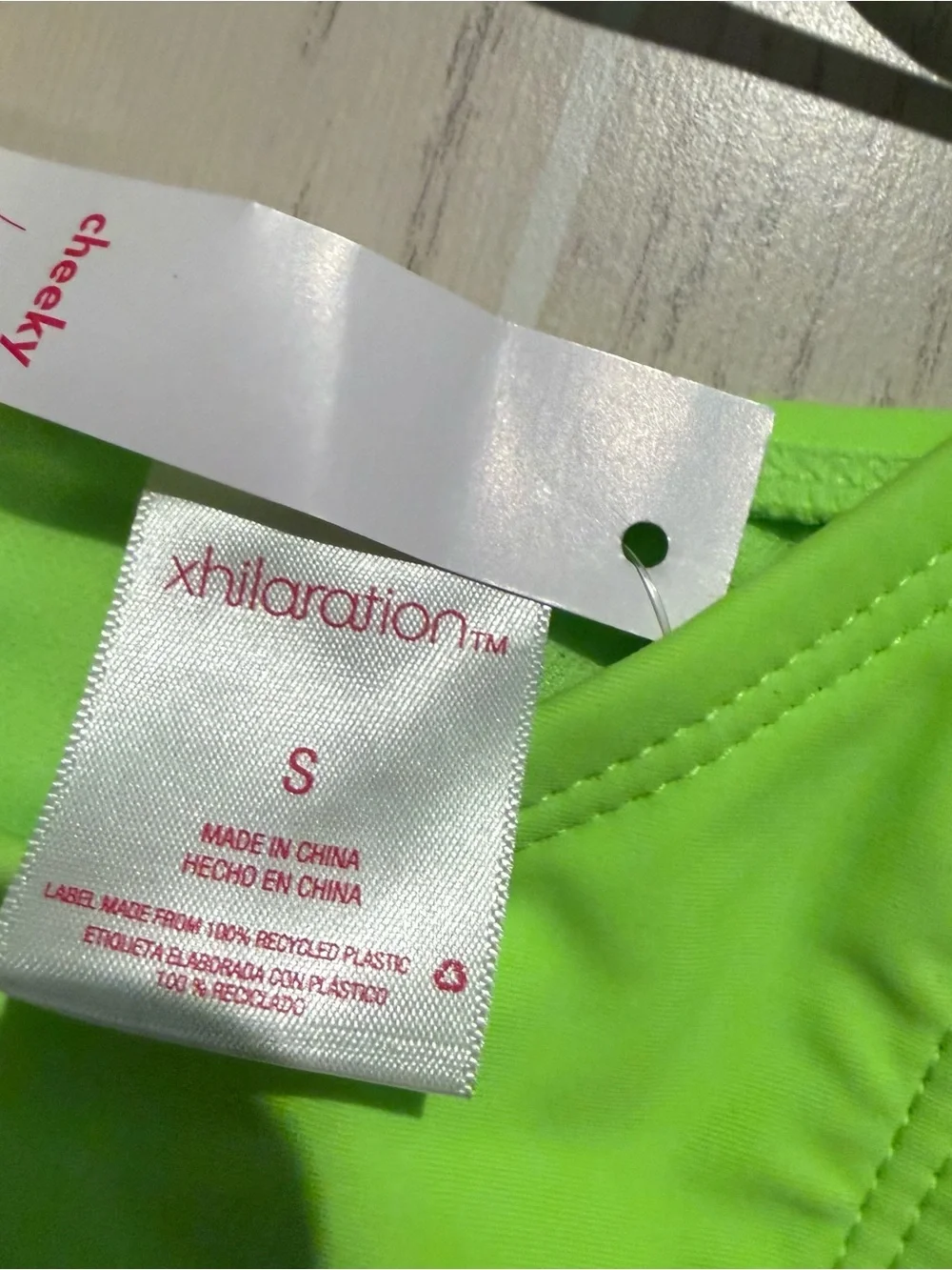 Xhilaration Neon Green Side Tie Bikini Bottom‎ Juniors Small NWT